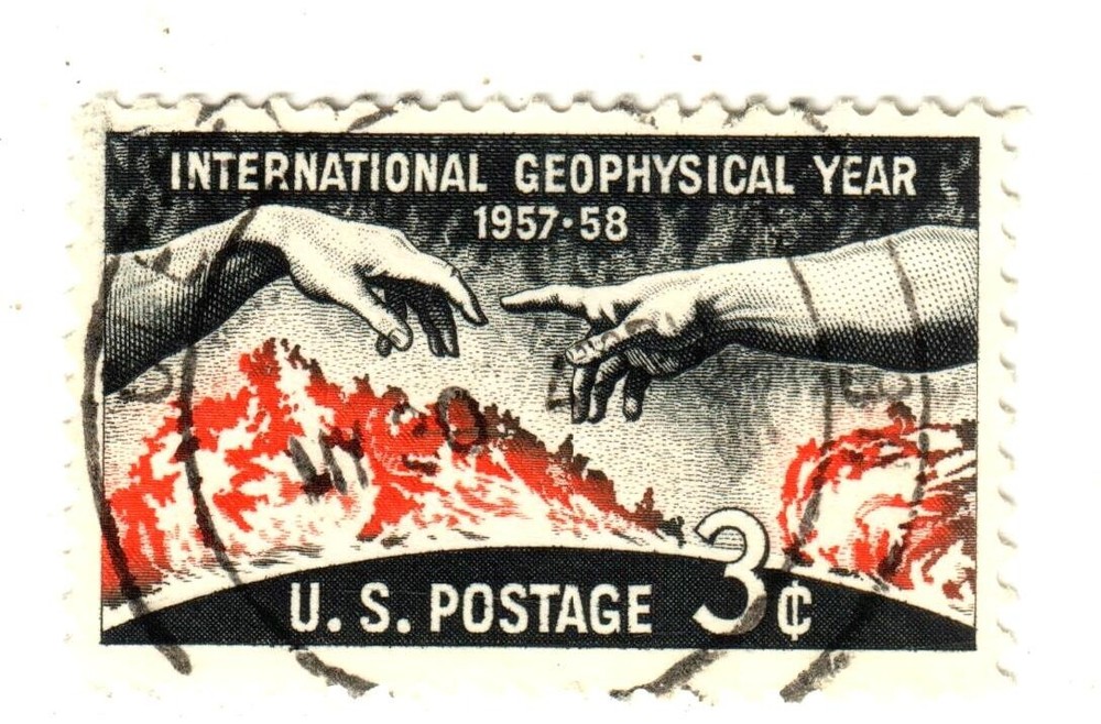 U.S. 1958 Scott #1107 Geophysical Year 3c Stamp