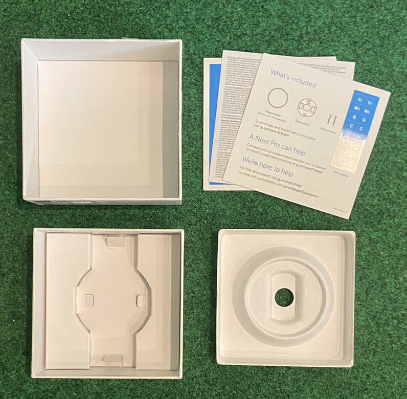 Google Nest Thermostat - Snow - EMPTY BOX ONLY
