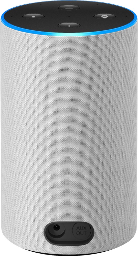 Amazon Echo 2nd Gen Smart Speaker Alexa and Dolby processing Sandstone Fabric
