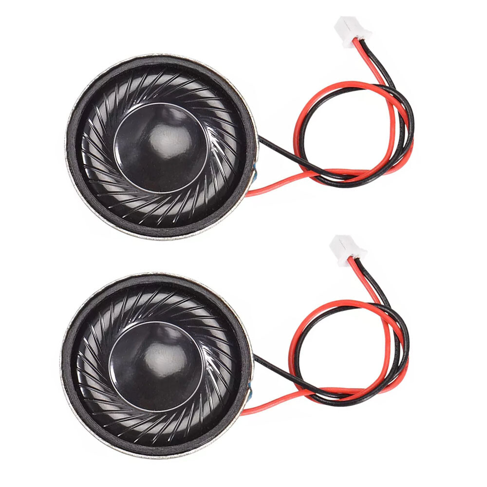 2Pc 2W 8 Ohm Micro Internal Speaker Magnet Loudspeaker 28mm Dia With Pin Wire
