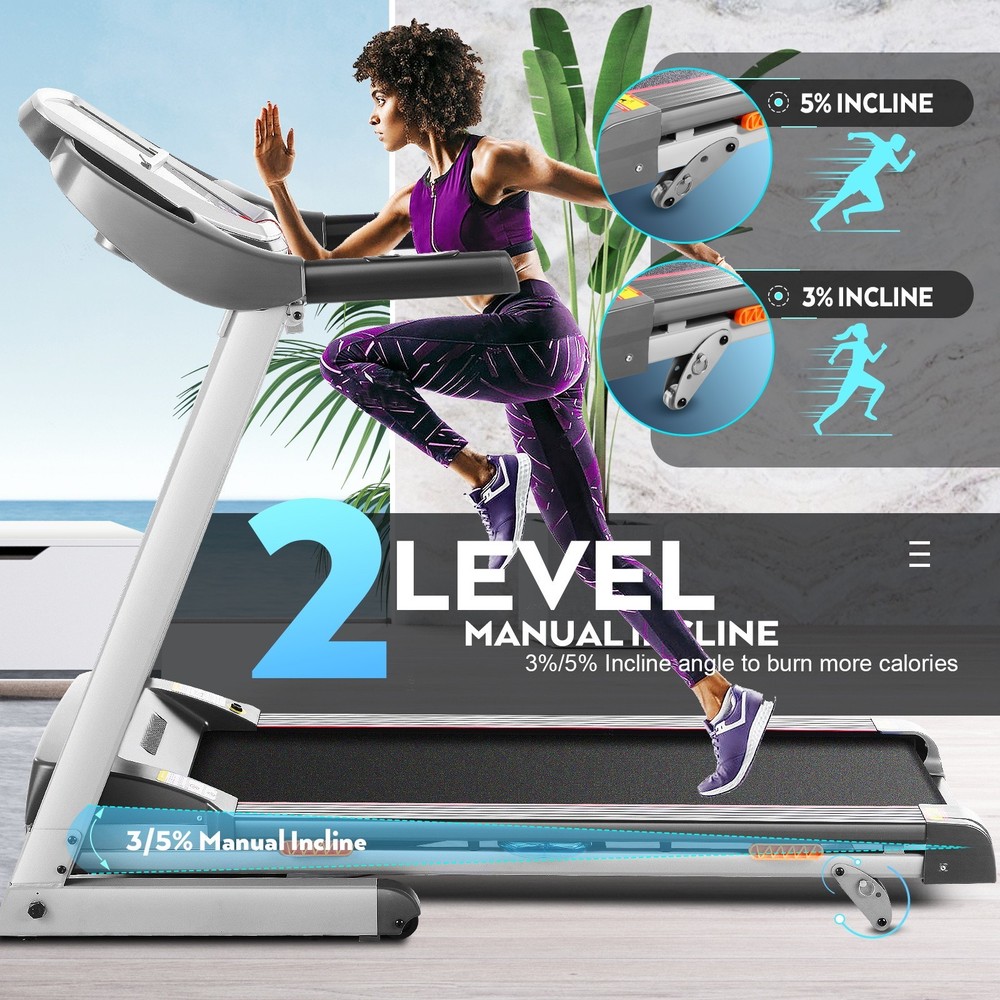 Treadmill 3.25HP for Home Electric Folding Exercise Running Machine APP Control~