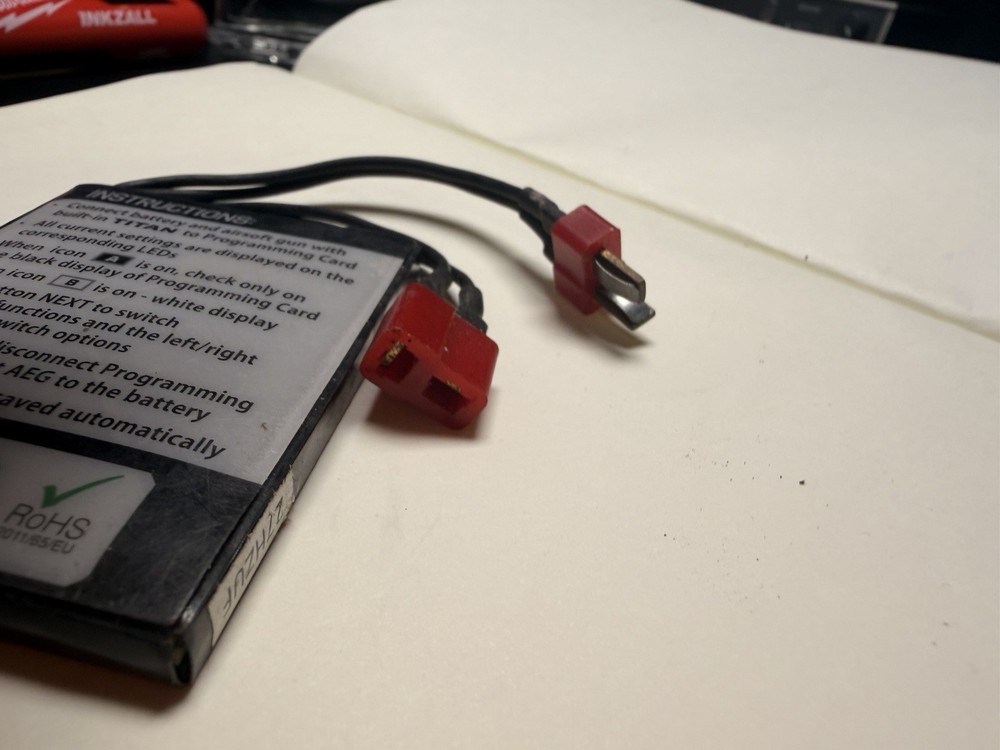 GATE TITAN Advanced Airsoft AEG MOSFET Control System Programming Card