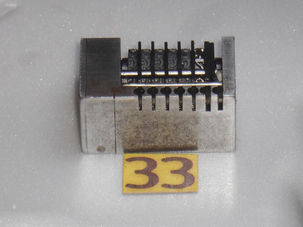 AMOS | letterpress Reverse numbering machine | 33