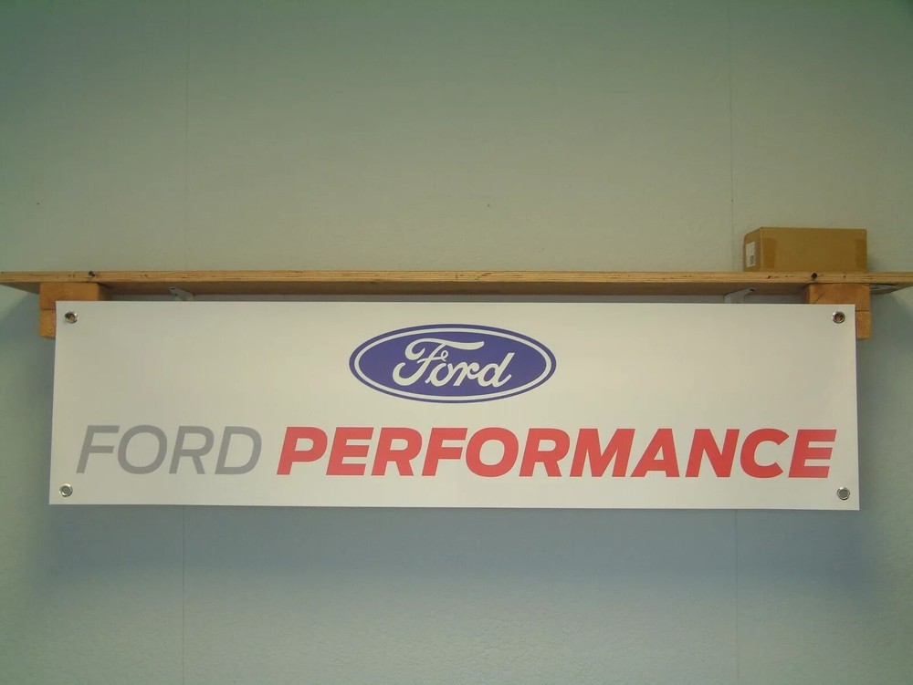 Ford Performance Banner Workshop Garage Mancave Wall Display Sign