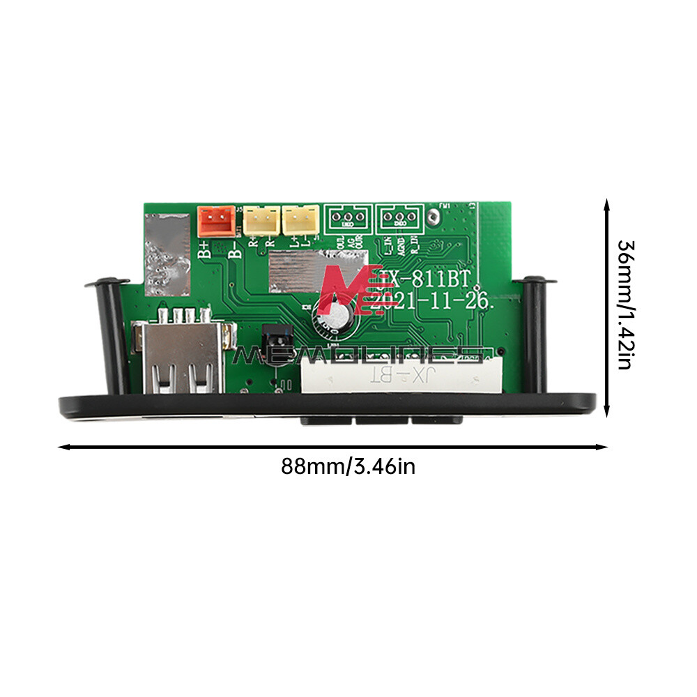 2*20W Amplifier Stereo DIY MP3 Decoder Board Bluetooth 5.0 Car FM Radio Module