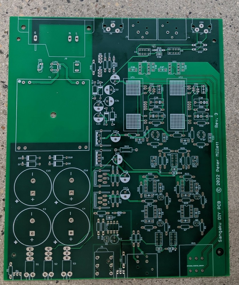 PCB Only - "DIY Sangaku" headphone amp / preamp using the Korg nutube