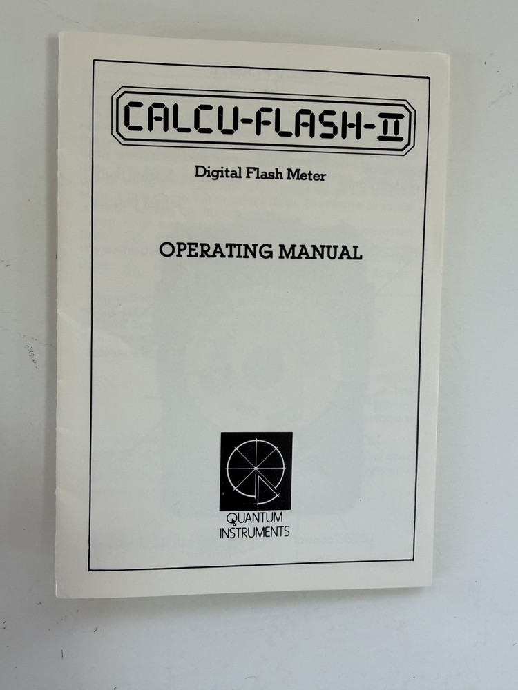 Quantum Calcu Flash II Digital Flash Meter w/ Case & Original Manual