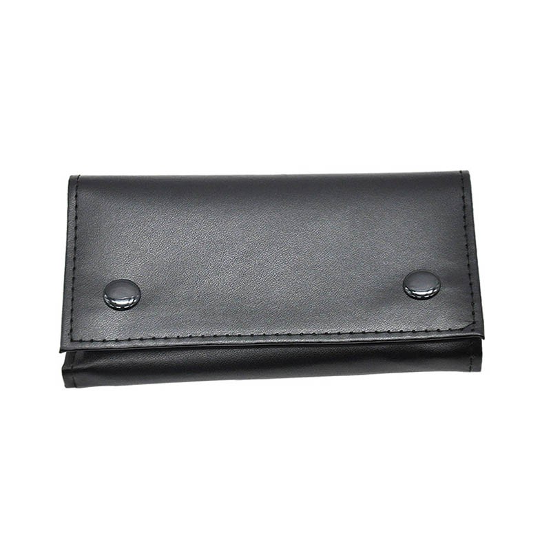 Black PU Leather Cigarette Case -Slim, Multi-Functional, Gift Ready Father's Day