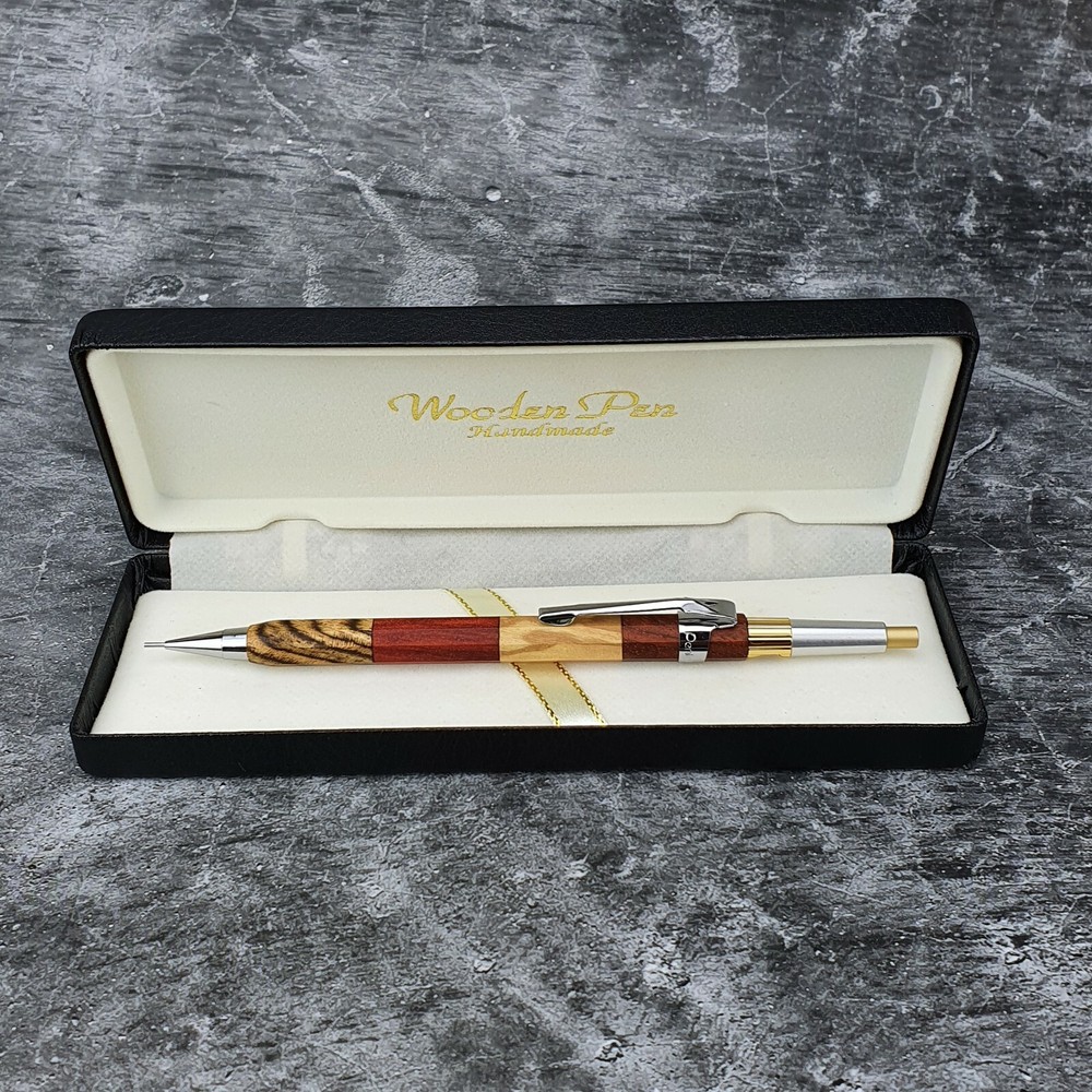 Hand Crafted Pentel PG5 Mechanical Pencil with Octagonal Wood Barrel