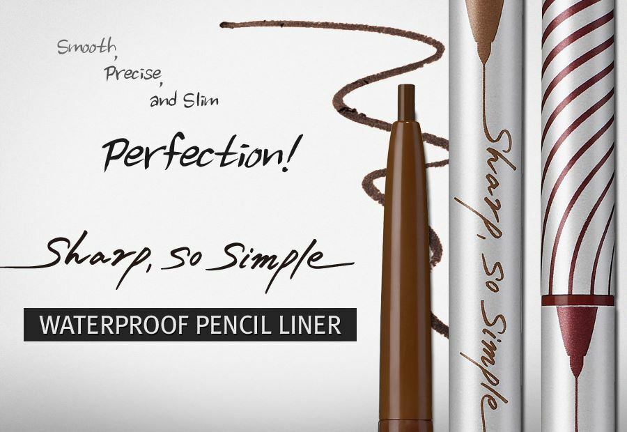 CLIO Sharp So Simple Waterproof Pencil Liner x 2, 5 COLORS