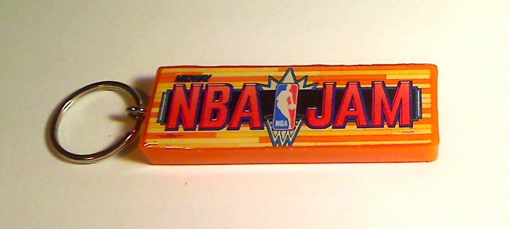 NBA JAM  Arcade Marquee Coin Door accessory Keychain