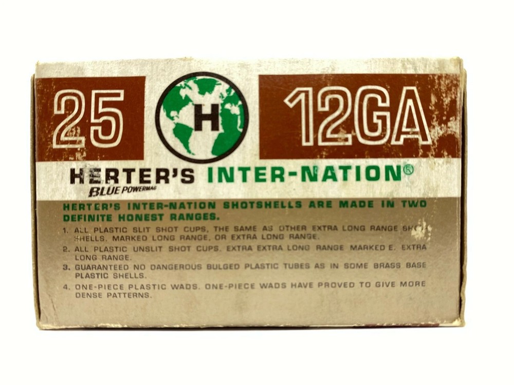 EMPTY Inter-Nation Blue Powermag 12 Ga Extra Long Range Box NO AMMO