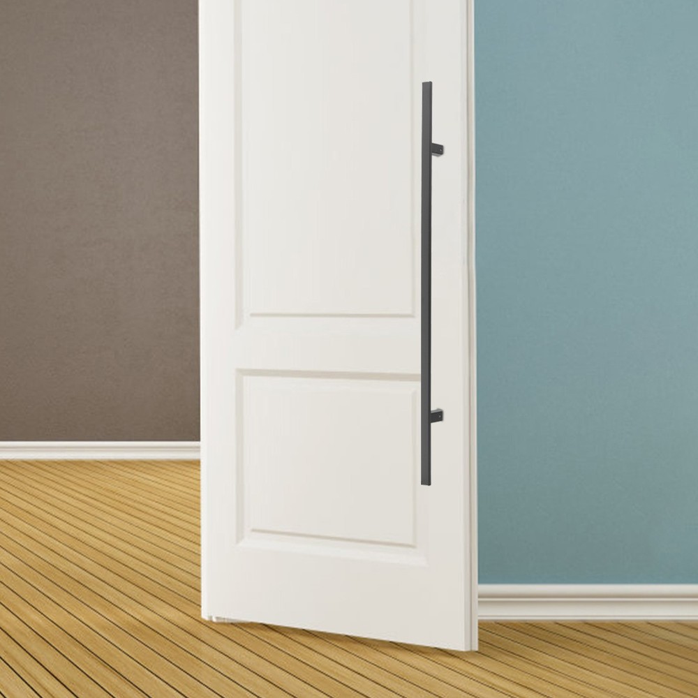 Stainless Steel Double Sided Push Pull Door Handle, H-shaped Door Pull Handle