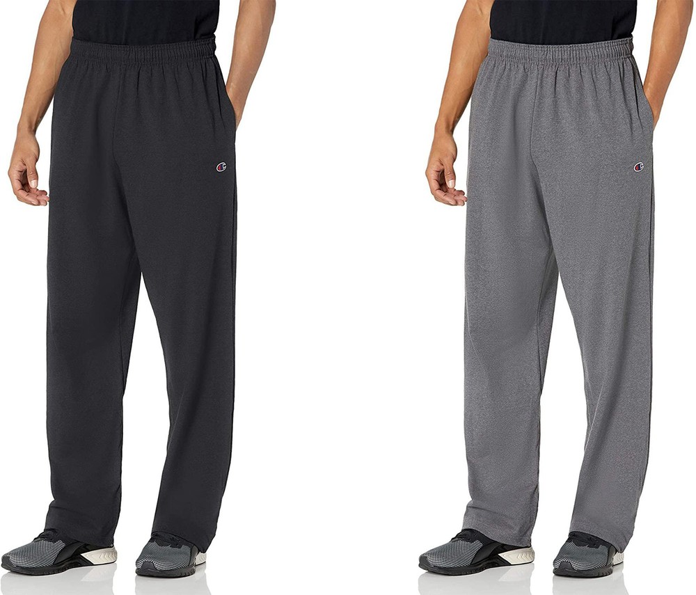 Champion Men's Open Bottom Jersey Sweatpants