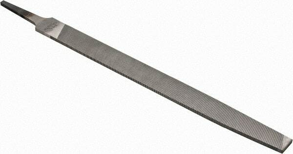 Nicholson 10" Long, Smooth Cut, Mill American-Pattern File Single Cut, 11/64"...