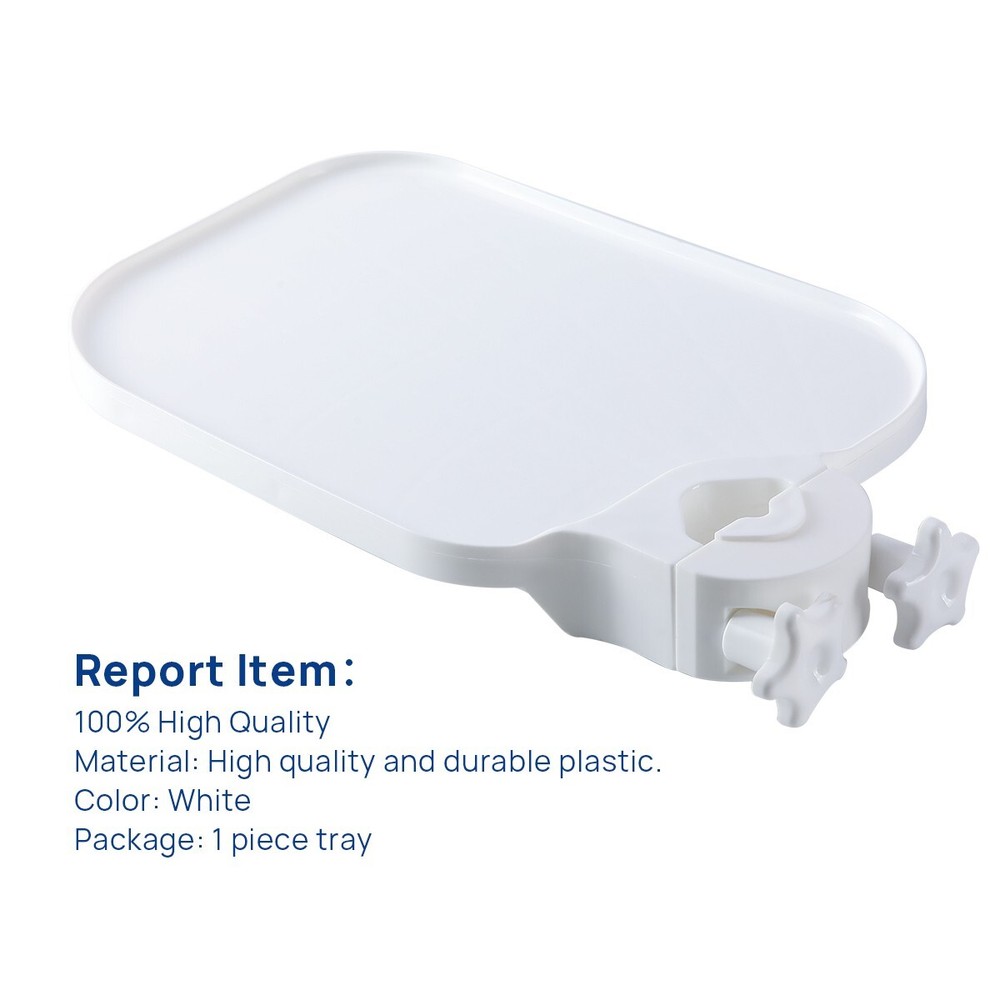 Universal Dental Chair Tray Post Mounted Utility Tray Table Adjustable