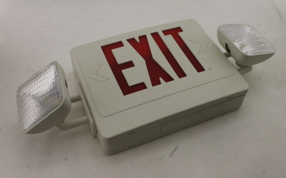 LSI EX R U WB WH PR50R LED Exit Sign