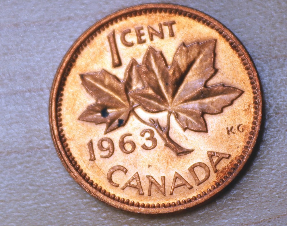 1963 Canada 1 Cent Unc.