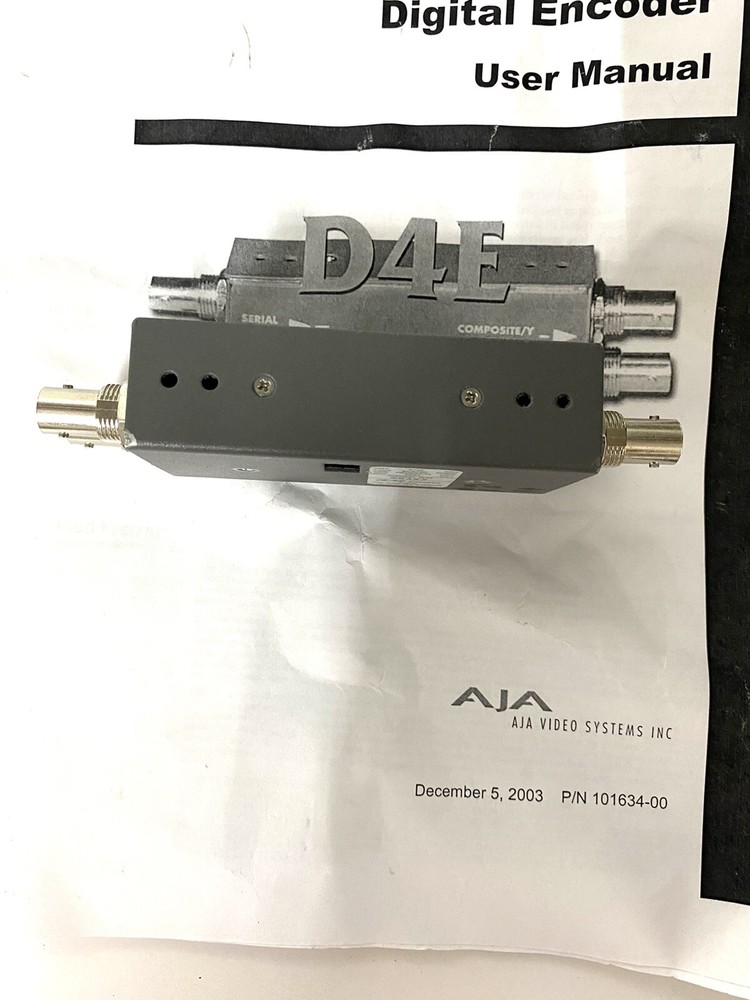 AJA D4E Digital to Analog Video Converter (Decoder)