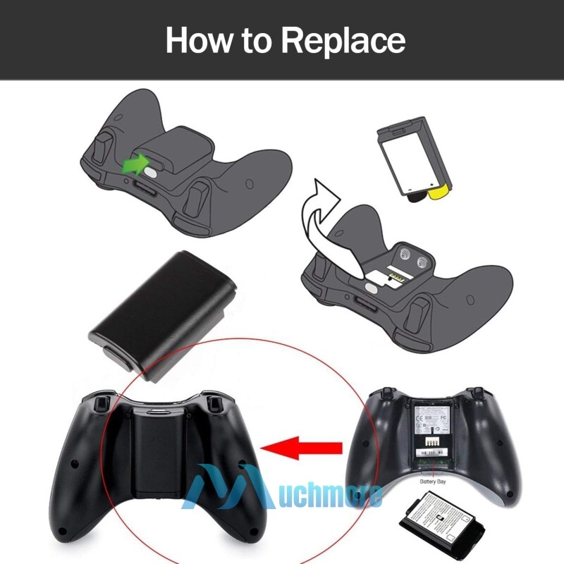 LOT 100X AA Battery Back Cover Case Shell Pack For Xbox 360 Wireless Controller