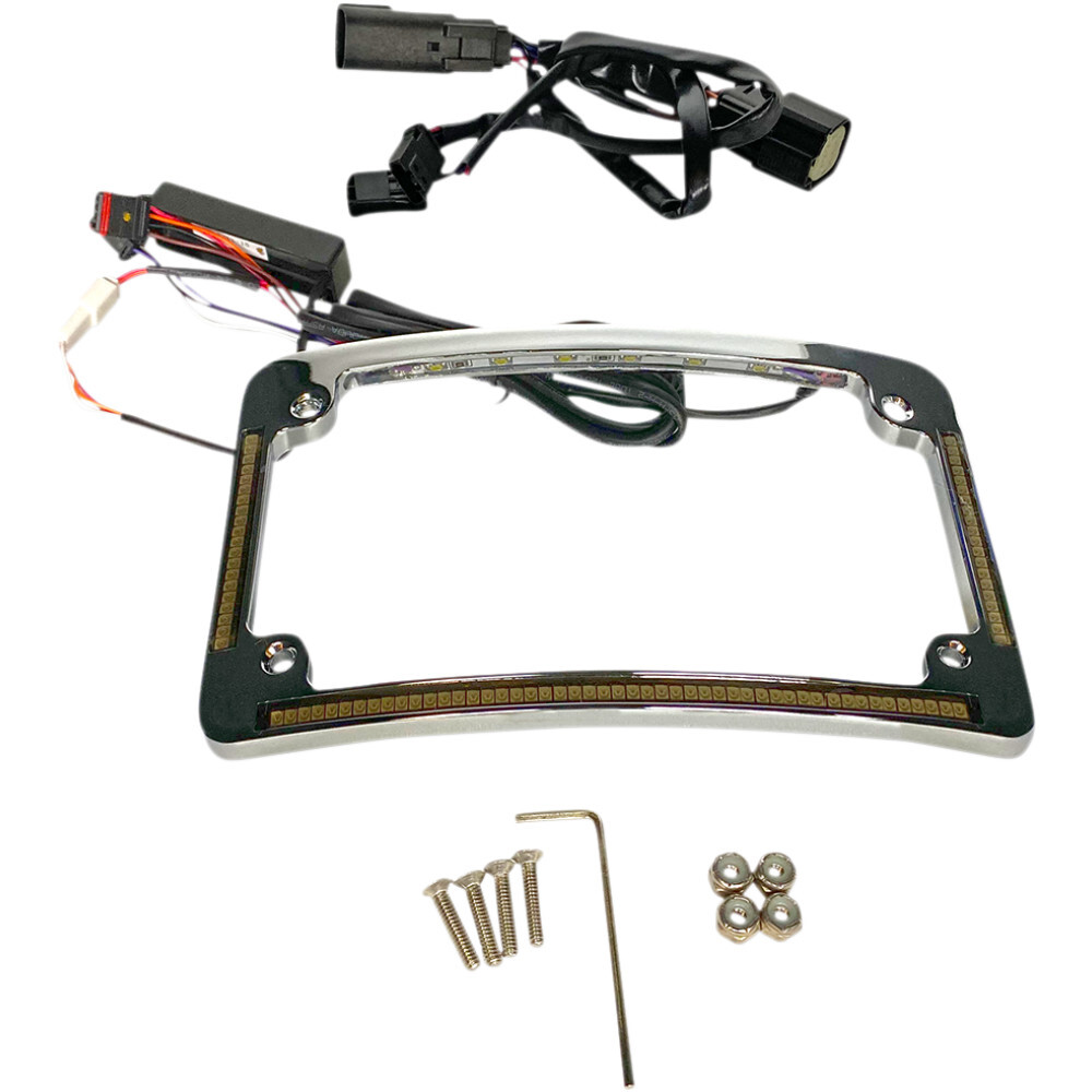 Custom Dynamics All in One License Plate Frame - Chrome | TF05-BCM4-C