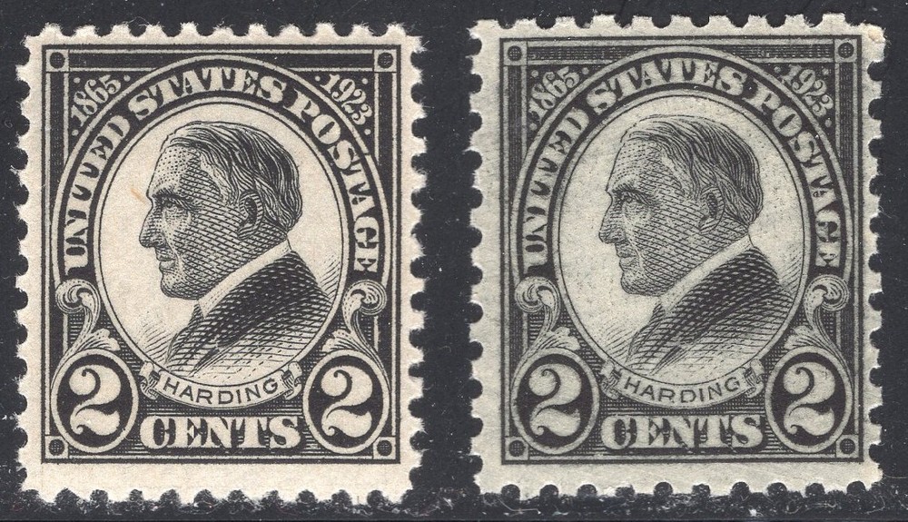 610 and 612  2c Harding - Perf 11 and Perf 10 - both MNH