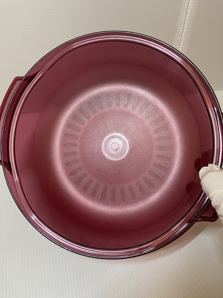 VTG Tupperware TupperWave Stack Cooker Microwave Steamer Cranberry Red 4 Pieces