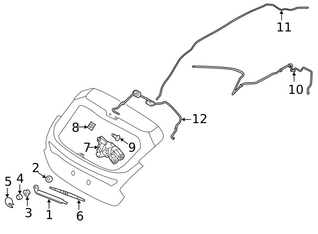 Genuine Ford Wiper Arm CV6Z17526C
