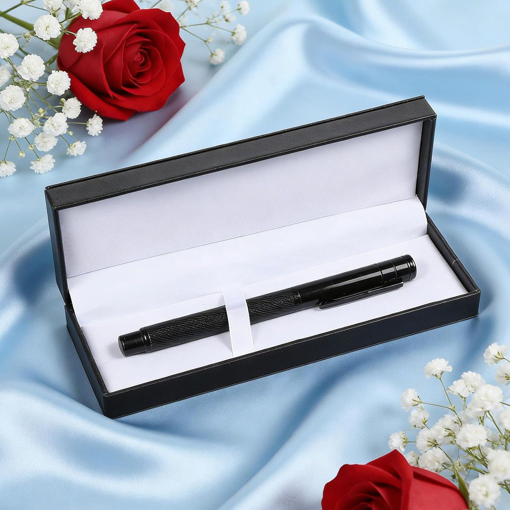 PU Leather Pen Gift Boxes Empty , Long Rectangle Single Pen Case Empty Ballpoint