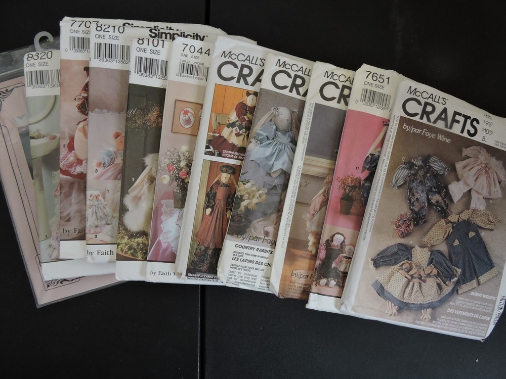 Bunny Wraps & Bunny Patterns- size listed  - You Pick - Read Listing