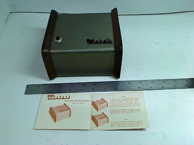 VINTAGE WEBSTER ELECTRIC SPEAKER MICROPHONE 4H45B