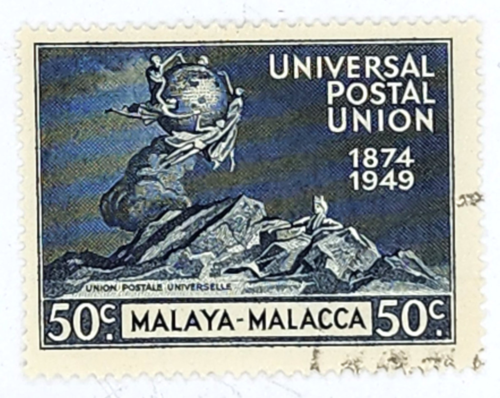 Postage Stamp MALAYA-MALACCA 50 Cts #18-21 Used