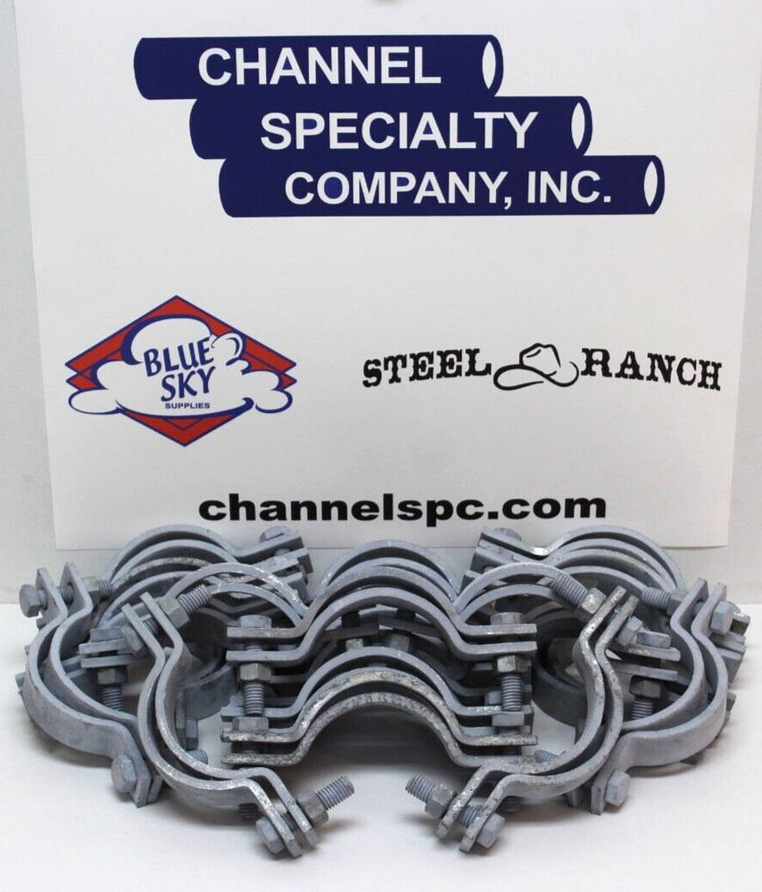 3" Two Bolt Pipe Clamp: Lot of 21!