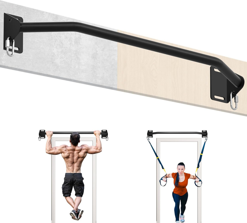 Pull up Bar Wall Mounted-Heavy Duty Joist Mounted Pull up Bar-Premium Strength T