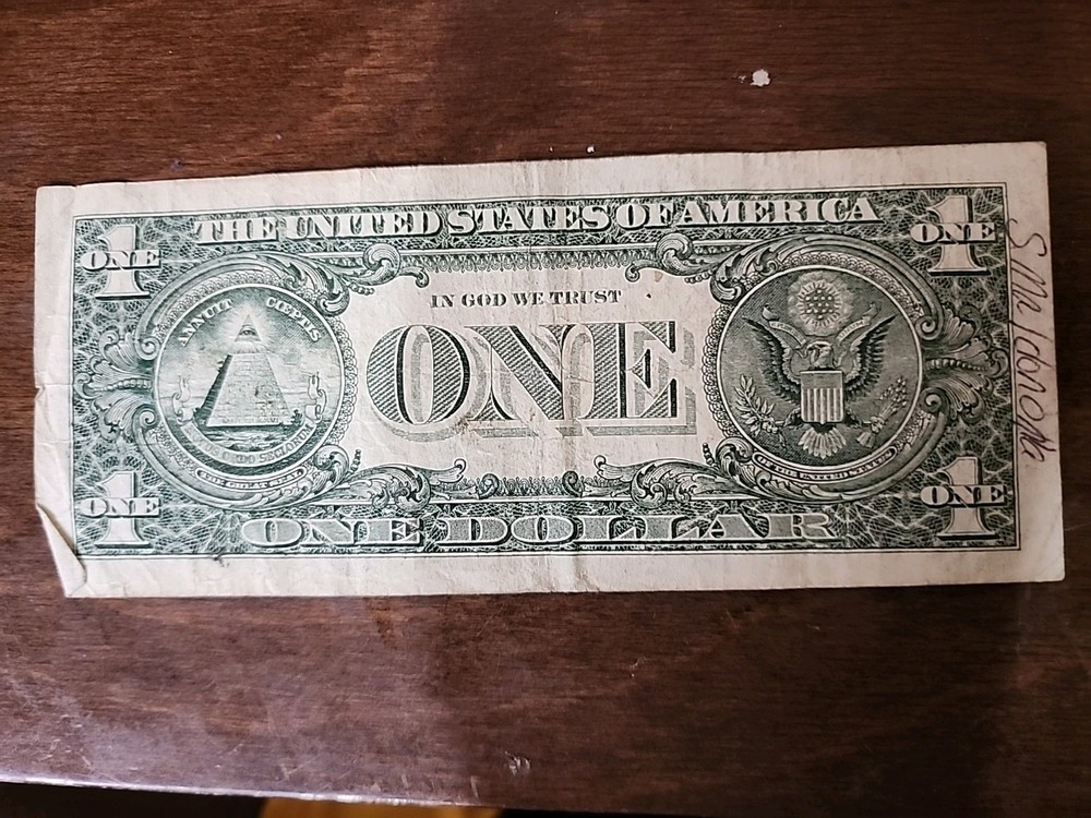 1988 A Web Press Note Dollar Bill.