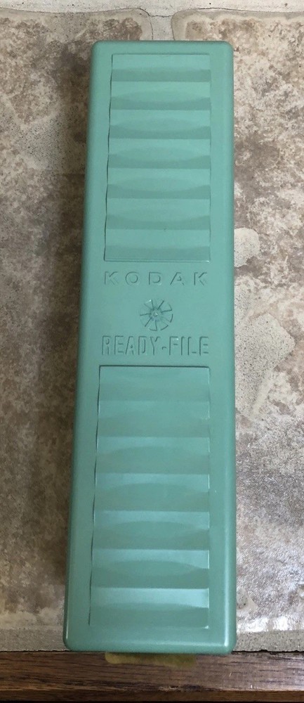 Kodak Ready File 35mm Slide Container Plastic Storage Box 9.5 X 2.5”