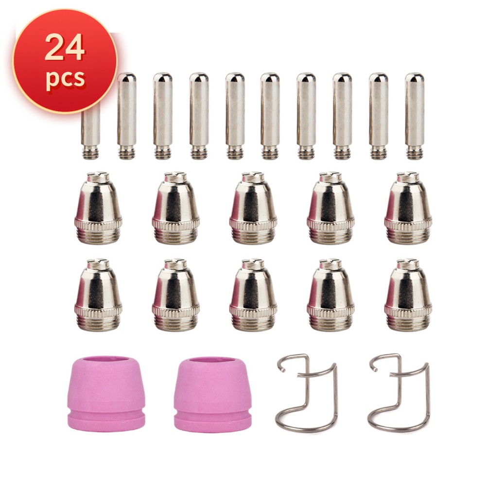 24 pcs Consumables Kit fit HYNADE PLC50DP Plasma Cutter