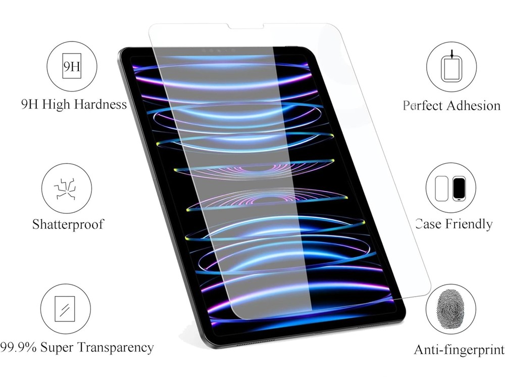 2 Pack Screen Protector for iPad Pro 12.9 Inch Display [2022 & 2021 & 2020 & ...