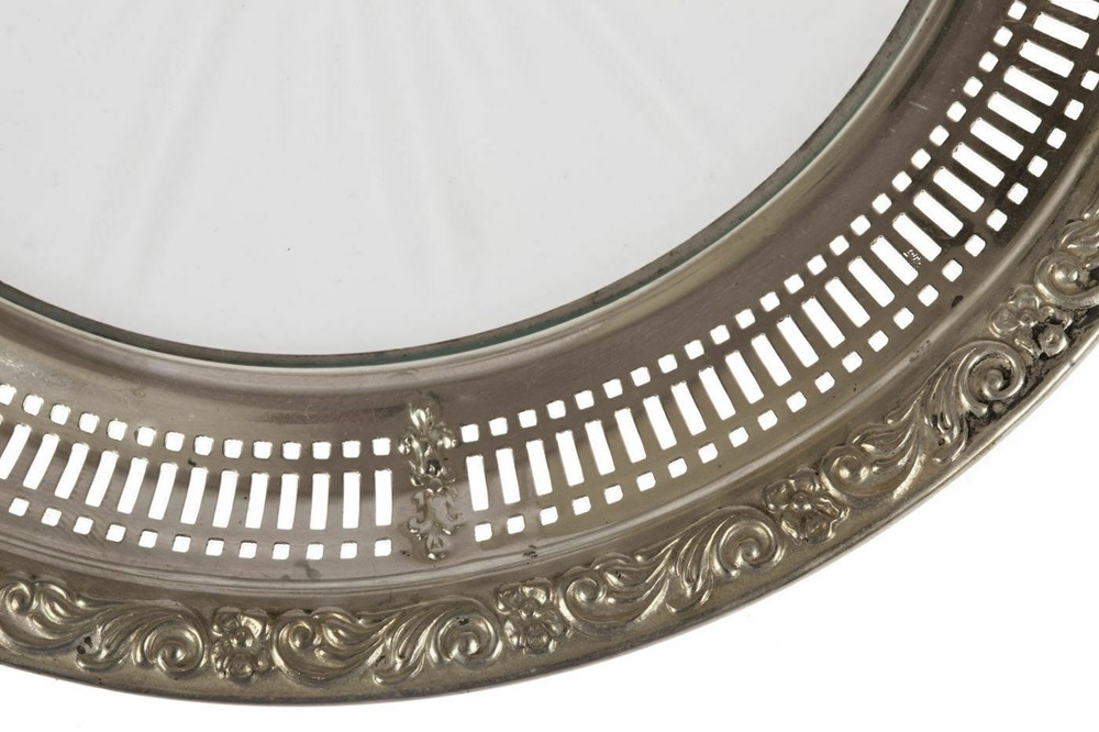 Sterling Silver and Crystal Champagne Bottle Coaster