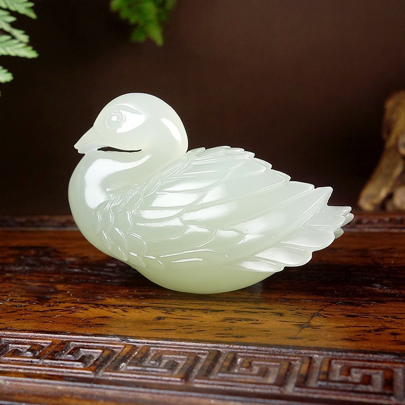Hetian Jade Pendant - Goose CC