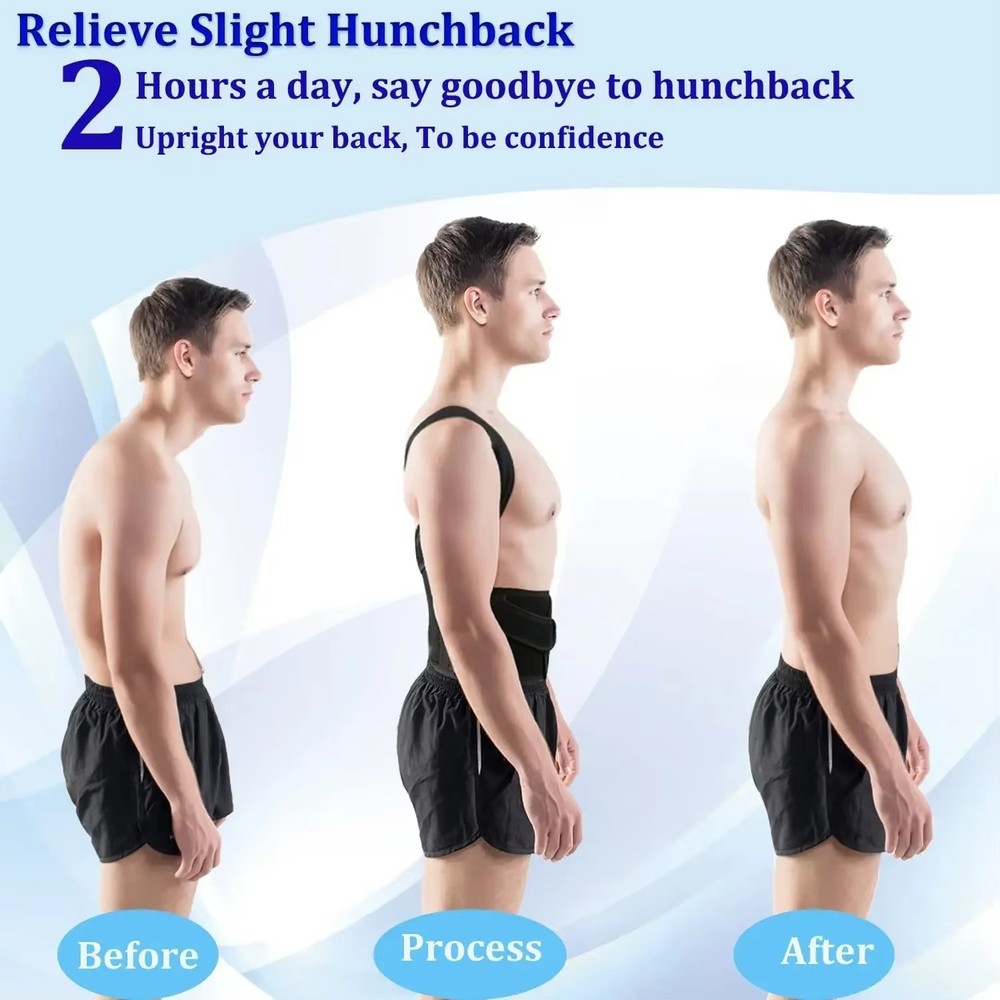 Back Support Posture Corrector Belt Adjustable Shoulder Clavicle Spine Support