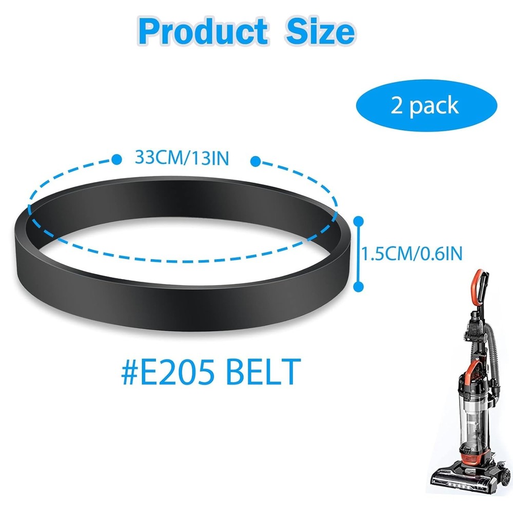 Vacuum Belt for Eureka Power Speed Part E0205 Black