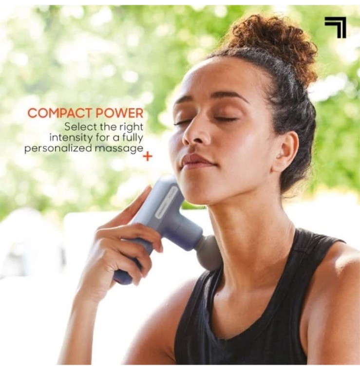 Sharper Image Massage Gun Powerboost Move Aero 3.0 Mini Percussion