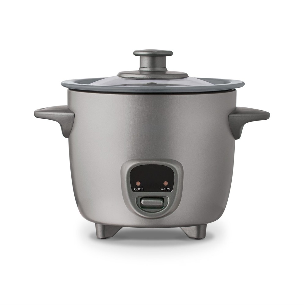 Mini Rice Cooker Steamer with Removable Nonstick Pot, Keep Warm Function