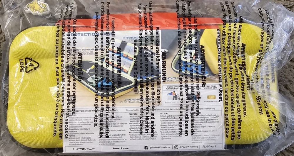 Fortnite Nintendo Switch Peely Bundle Case Controller Headphone Sealed w/ Codes