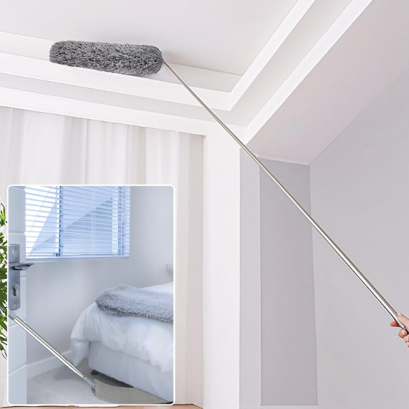 Microfiber Duster Cleaning Brush Dust Cleaner Bendable Handle Soft Extendable