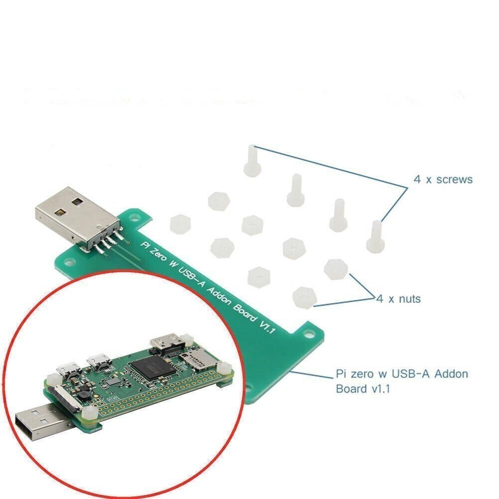 Addon Board USB-A Connector Transmitter for Raspberry Pi Zero Raspberry Pi Zero