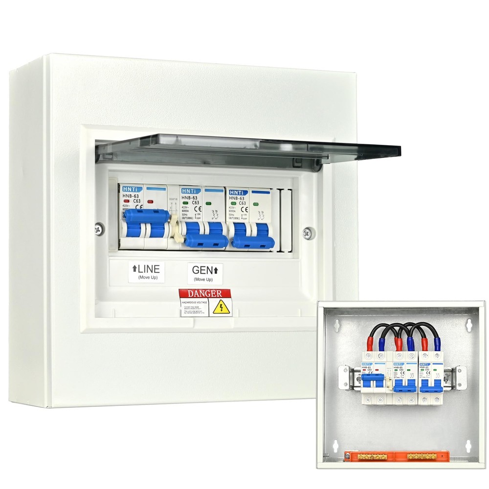 Generator Transfer Switch,63 Amp Manual Switch, 120/240-Volt...