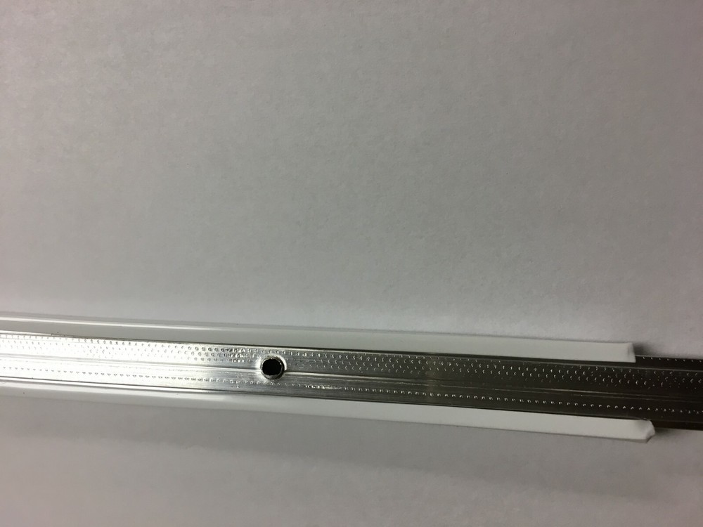 50 Feet White No Leg RV Vinyl Trim Screw Cover Fits 5/8" Wide Small Retainer