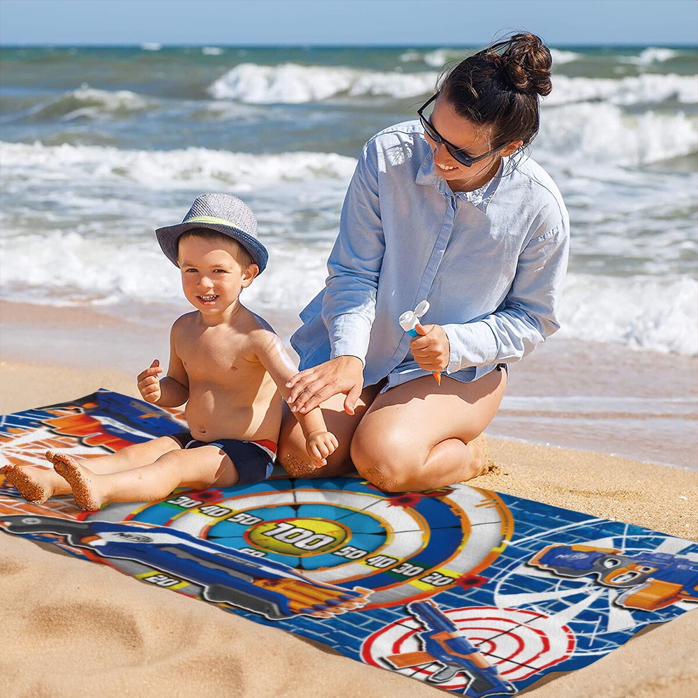 Nerf Beach Towel Quick Drying Microfiber Lightweight 30"x60" Birthday Gift